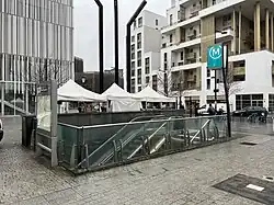 L'accès no&nbsp;2 « Rue Waldeck Rochet ».