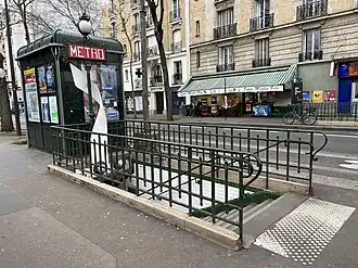 L'accès no&nbsp;1, « Quai André-Citroën ».