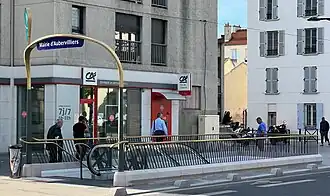 L'accès no&nbsp;2 « Avenue Victor Hugo ».