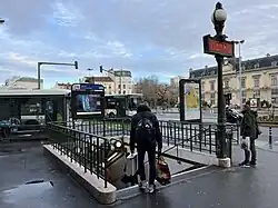 L'accès no&nbsp;2 « Boulevard Victor-Hugo ».