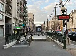 L'accès no&nbsp;2 « Rue du Tage ».