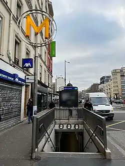 L'accès no&nbsp;3 « Avenue Édouard-Vaillant ».