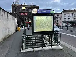 L'accès no&nbsp;2 « Avenue Maurice-Thorez ».