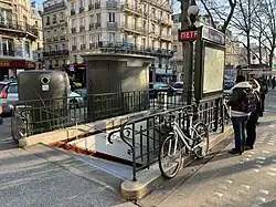 L'accès no&nbsp;1 « Place Monge ».