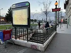 L'accès no&nbsp;2 « Boulevard Poniatowski ».