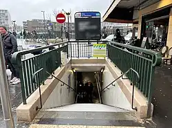 L'accès no&nbsp;3 « Rue Belliard ».