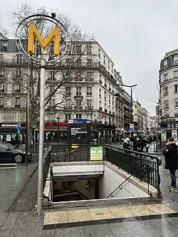 L'accès no&nbsp;1 « Porte de Clignancourt ».