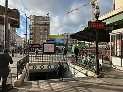 L'accès no&nbsp;2 « Boulevard Davout ».