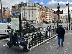 L'accès no&nbsp;3 « Rue d'Avron ».