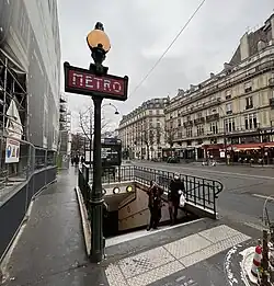 L'accès no&nbsp;6 « Rue Taitbout ».