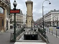 L'accès no&nbsp;4 « Boulevard de Bonne Nouvelle ».