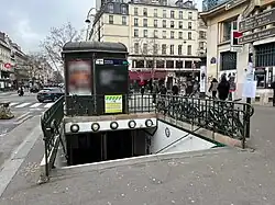 L'accès no&nbsp;3 « Porte Saint-Martin ».