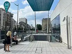 L'accès no&nbsp;1 « Avenue d'Italie ».