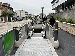 Escalier mécanique de l'accès no&nbsp;2 « Boulevard de la Boissière ».