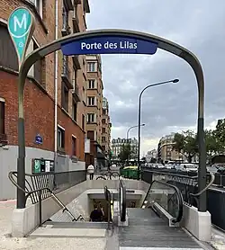 L'accès no&nbsp;6 « Rue des Glaïeuls ».