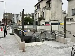 L'accès no&nbsp;4 « Rue Veuve Aublet ».