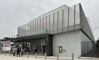 Bâtiment de la station en juin 2024.