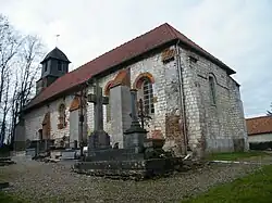 La chapelle Saint-Maclou, d'Acquet, vue du cimetière.