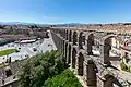 Vue de l'aqueduc de Ségovie.