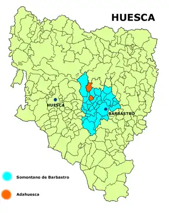 Localisation de Adahuesca