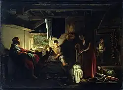 Adam Elsheimer, Jupiter et Mercure dans la maison de Philémon et Baucis, 1608-09, Dresde.