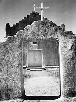 Church, Taos Pueblo, 1942.