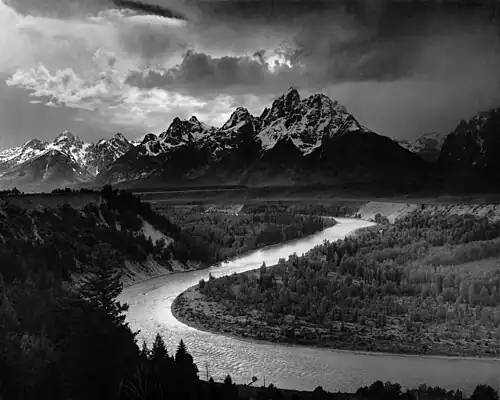 The Tetons and the Snake River&nbsp;(en), 1942.