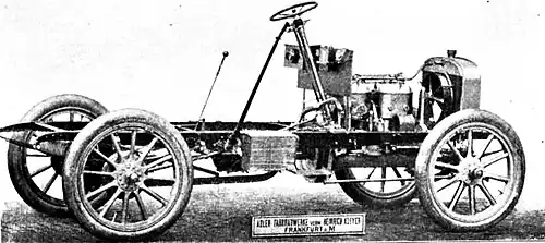 Adler Chassis 4 cylindres (1904)