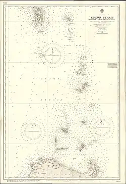 Carte ancienne du détroit de Luçon.