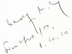 signature d'Adolf Muschg