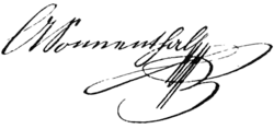 signature d'Adolf von Sonnenthal