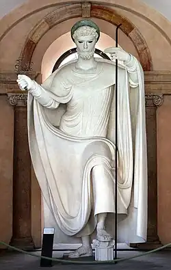 Saint Ambroise, plâtre, Université de Milan.