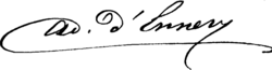signature d'Adolphe d'Ennery