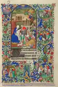 Les Heures de Bedford, L'Adoration des Mages, f.75r.