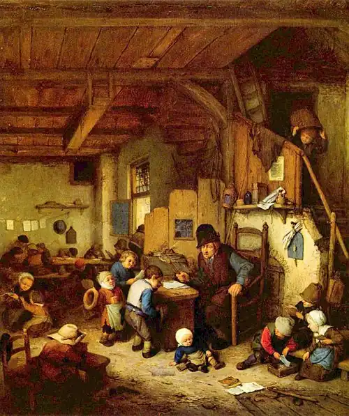 Adriaen van Ostade: Le Maître d'école (1662)