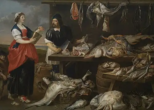 Étal de poissonnier, musée des beaux-arts de Gand.