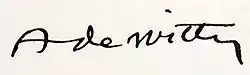 signature d'Adrien de Witte
