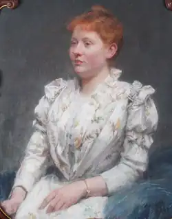 Portrait d'Eugénie Zeyen, 1892 (Pastel ; 75&nbsp;×&nbsp;59&nbsp;cm), Collection Mme Clermont (1927)