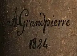 signature d'Adrienne Marie Louise Grandpierre-Deverzy