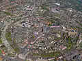 Vue aérienne du centre-ville d'Oldenzaal.