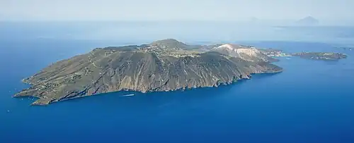 Vue aérienne de Vulcano