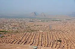 Vue aérienne de Kandahar