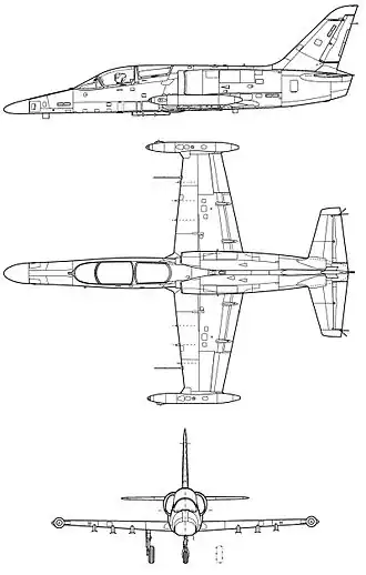 vue en plan de l’avion