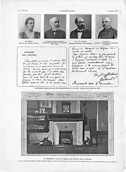 Personnes et documents liés à l'enquête.