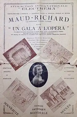 Affiche Un Gala à l'Opéra - Electrema - Soprano lyrique.