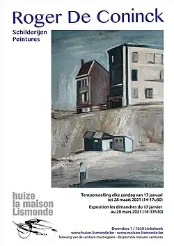 Affiche de l'exposition consacrée à Roger De Coninck en 2021.