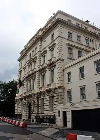 Vue de la mission diplomatique