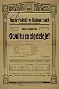 Affiche, 1926, Théâtre Polski de Katowice