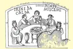 Poisson des Agapes catacombes saints Pierre et Marcellin&nbsp;(it).