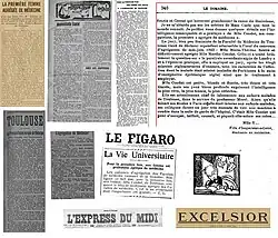 La presse salue la réussite de Marthe Condat au concours de l'agrégation.